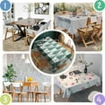 thumbnail image 5 of Green Christmas Tree Pattern Rectangle Tablecloth 60"x120",Waterproof Polyester Rectangle Table Cloth, Wipeable Spillproof Polyester Tablecloth for Dining, Camping, Indoor and Outdoor, 5 of 6
