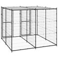 thumbnail image 2 of vidaXL Outdoor Dog Kennel Steel with Roof 52.1 ft², 2 of 6