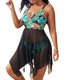 thumbnail image 1 of Trajes de baño de una pieza de talla grande para mujer Trajes de baño para mujer Traje de baño sexy con escote halter con cordones Traje de baño XL-4XL Zhivalor CZYZ-ZC339-10, 1 of 6