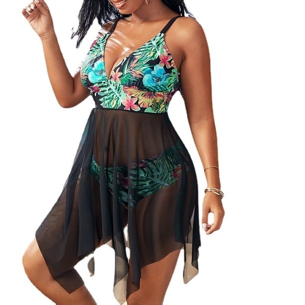 Trajes de baño de una pieza de talla grande para mujer Trajes de baño para mujer Traje de baño sexy con escote halter con cordones Traje de baño XL-4XL Zhivalor CZYZ-ZC339-10