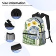 thumbnail image 5 of Daiia Vintage Utensils School Backpack for Men Women, Unisex Large Waterproof Bookbag Schoolbag Casual Daypack for High School/College/Teens/Travel/Work Black, 5 of 8