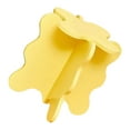 thumbnail image 3 of Flower Coffee Table, Small Coffee Table Rounded Edges Wooden  for Living Room Yellow, 3 of 8