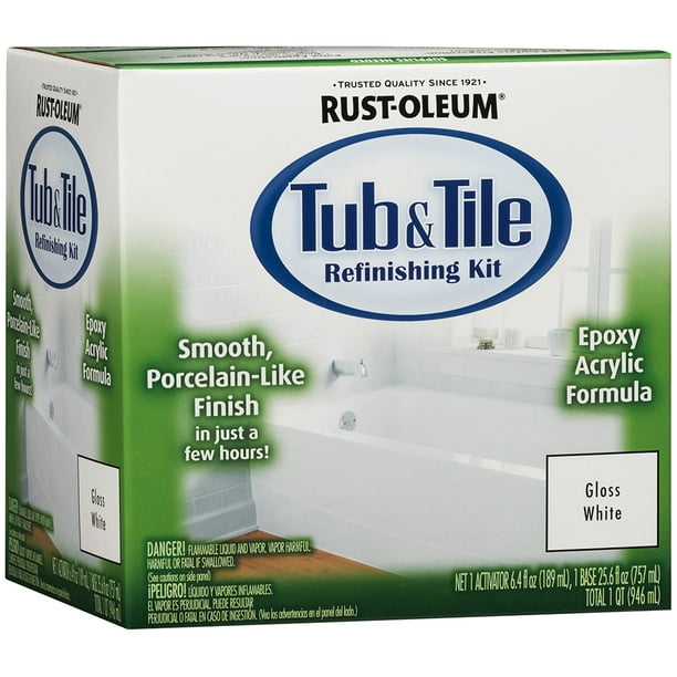 RustOleum Tub & Tile Refinishing Kit Gloss White