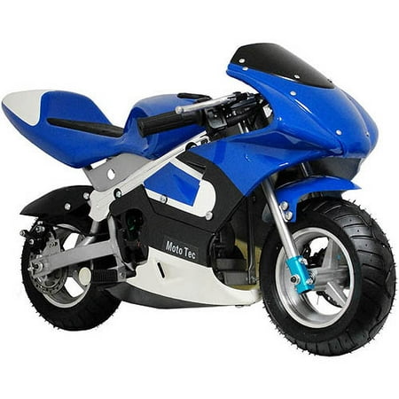 MotoTec Gas Pocket Bike, Blue