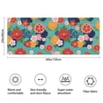 thumbnail image 3 of Pioneer Flower Floral Print Pattern Bathroom Rugs Mat, Non Slip Microfiber Bathroom Rug with Rubber Backing, Soft Mats for Bathroom Floor Tub Shower, 24"x60", 3 of 5