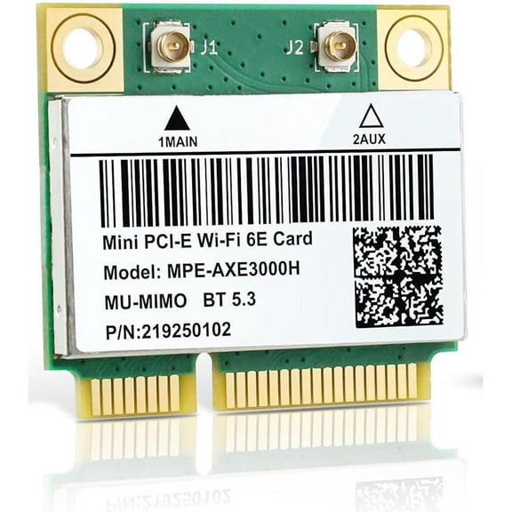 AX210HMW WiFi Card, Wi-Fi 6E Laptop Wireless Card Mini PCIE Interface, Tri-Band Wireless Module for Laptop, 802.11AX WiFi Adapter with Bluetooth 5.3, MU-MIMO, Supports Windows 11/10 (64bit)/Linux