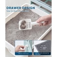 thumbnail image 4 of Caja de arena para gatos Medario grande con tapete, cuchara y tapa, azul, 4 of 7