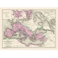 thumbnail image 2 of Drioux 32x25 Black Ornate Wood Framed with Double Matting Museum Art Print Titled - Mediterranean Basin Europe - Drioux 1882, 2 of 4