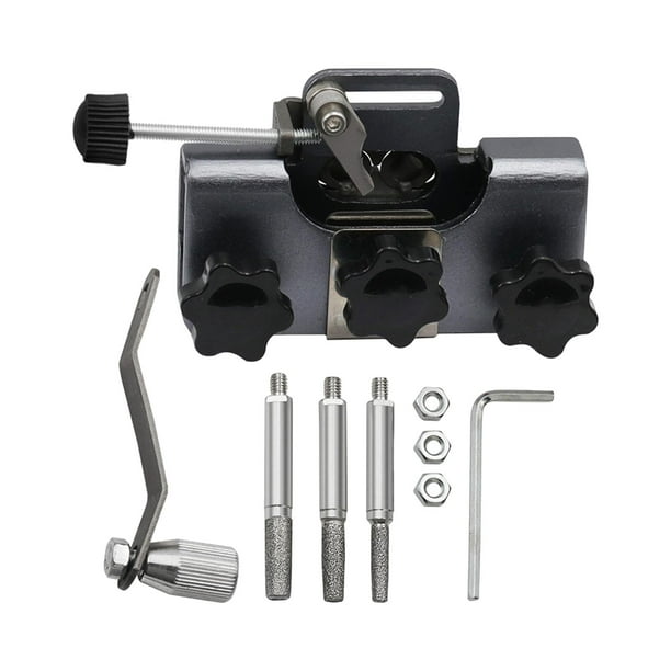 Juego de afilador de motosierra Afilador de cadena de motosierra Fácil de usar Portátil de mano Gris