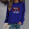 thumbnail image 2 of Sudaderas Navideñas Para Mujer Camiseta Suelta Blusa de Manga Larga Cuello Redondo Tops Casuales Odeerbi ODB191709, 2 of 7