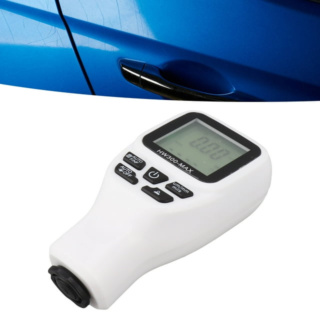 Accurate Paint Thickness Meter Gauge, Measures 0 to 2000UM, Auto Power Off Function, Portable Car Coating Thickness Meter, Essential Tool for Car Buyers