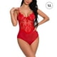 thumbnail image 1 of Mujer Encantadora Body Lencería Ropa interior de encaje Perspectiva Ropa de dormir, Rojo, XL Methold XX000205-11, 1 of 7