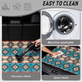 thumbnail image 4 of SEANATIVE Trunk Protection Cargo Liner Car Trunk Mats Wear-Resistant Universal Cargo Liner SUV Cargo Mats Rear Trunk Floor Mat Car Interior Decorations, Tribal Geometric Print Teal Beige, 4 of 4