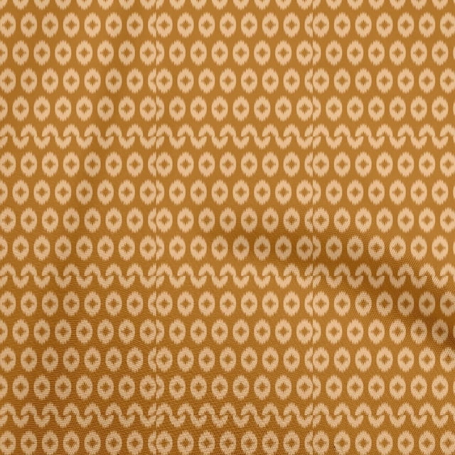 oneOone Velvet Orange Fabric Asian Ikat Craft Projects Decor Fabric Printed By The Yard 58 Inch Wide