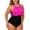Hot Pink2, variant on MDUKONU Women's Swimwear Long Torso Swimsuit Black XXL