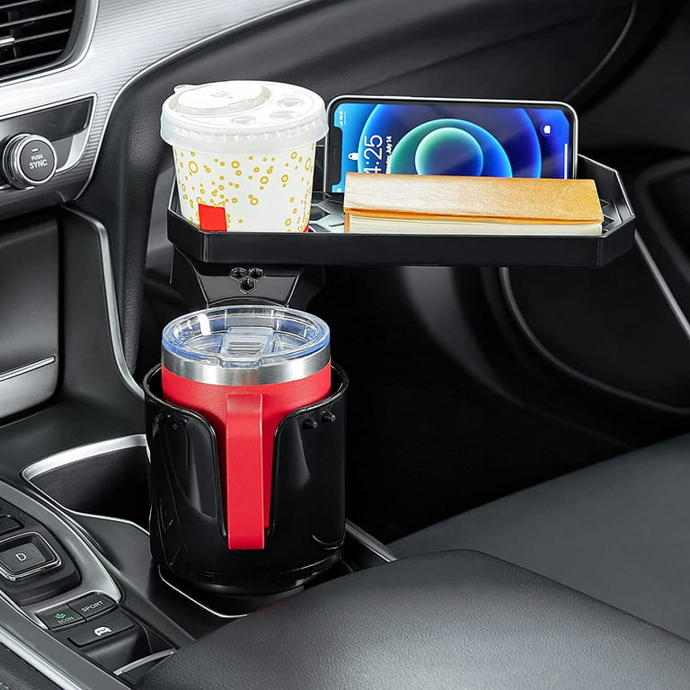 Joytutus Car Cup Holder Expander, Automotive Cup Attachable Tray with 360 Rotation,Large Cup Holder Adapt Most Regular Cups with 18-40 oz, Fit in 2.75
