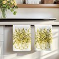 thumbnail image 7 of Eucalyptus Yellow Kitchen Towels Set of 4, Stripes Bottle Flower Cactus Plant Absorbent Dish Towels for Kitchen, Microfiber Hand Towel, Quick Drying Tea Towel for Cleaning Decorative Dishcloths, 7 of 7