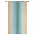 thumbnail image 2 of Outdoor Curtains for Patio Waterproof, Teal Yellow Ombre Windproof Pravicy Outside Porch Blackout Curtain, Farmhouse Modern Gradient Art Sun Blocking Grommets Curtains for Cabana Gazebo 54"x95", 2 of 9