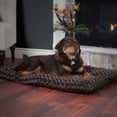 thumbnail image 1 of PETMAKER Lavish Cushion Pillow Furry Pet Bed, X-Large, Chocolate, 1 of 1