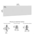 thumbnail image 6 of Bush Business Furniture 58W Desktop Privacy Screen in Cool Charcoal, 6 of 12