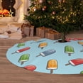 thumbnail image 6 of Sikiie Modern Ice Cream 30-48 inches {designName} Print Christmas Tree Skirt Snowman Xmas Tree Skirt with Edge Christmas Decorations for Holiday Party, 6 of 7