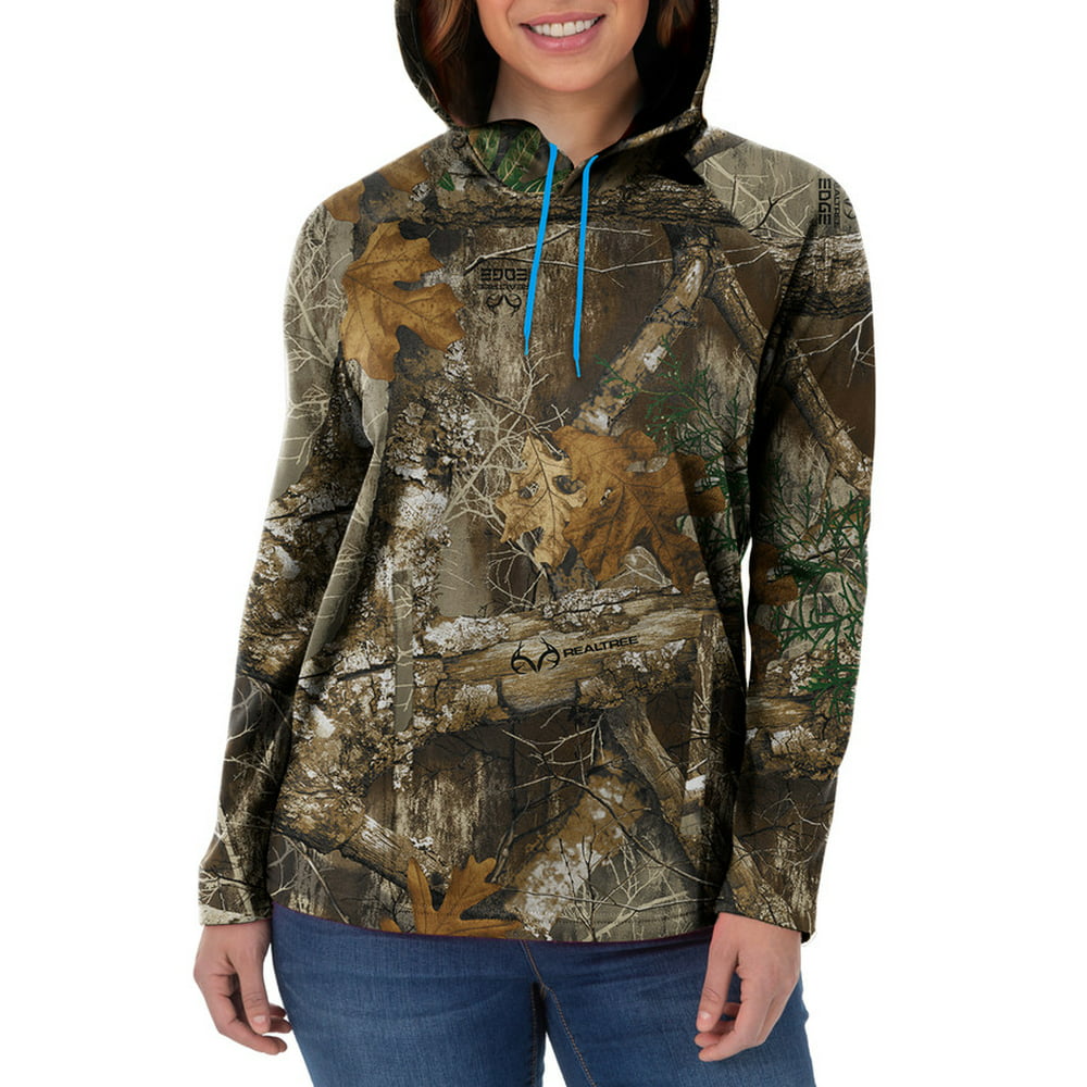 Realtree - Women's Pullover Fit Fleece Hoodie with Drawstring Cord ...