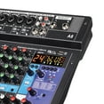 thumbnail image 2 of Mezclador de Audio/consola mezcladora de sonido/profesional/8 canales/Mini para DJ Studio KTV aplicación de música de escenario grabación de música Baoblaze Mezclador de audio, 2 of 3