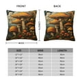 thumbnail image 2 of Honeii Vintage Cloud Mushroom Print Throw Pillow, Square Decorative Pillow Forms Soft Fluffy Plump Pillow Decorative Pillow Inserts,Couch Pillows-24"x24", 2 of 7