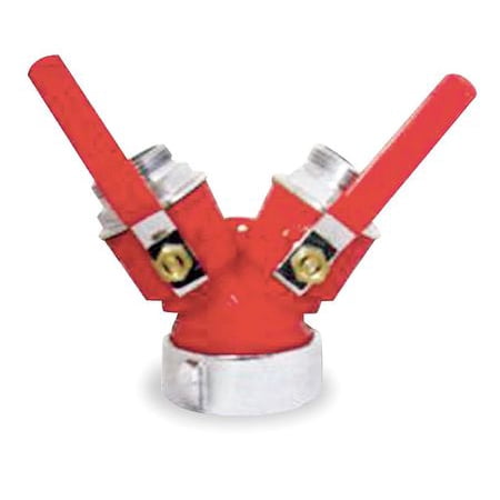 Value Brand 2-Piece Fire Hose Ball Valve, Brass, 1PZC7