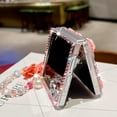 thumbnail image 6 of for Samsung Galaxy Z Flip 7 Bling Case Diamond Flower Sparkle Glitter Crystal Rhinestone Pearl Cute Love-Heart Mirror Wrist Bracelet Lanyard Cover for Girls Women for Galaxy Z Flip 7,Purple, 6 of 12