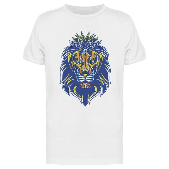 Lion Head Design T-Shirt Men -Image by Shutterstock, Male Medium