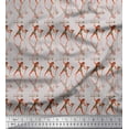 thumbnail image 1 of Soimoi Grey Cotton Voile Fabric Egyptian Men Printed Craft Fabric by the Yard 56 Inch Wide, 1 of 1