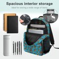 thumbnail image 4 of Yspwyqan Blue Dachshund Dog Backpack Set 4Pcs with Lunch Box Pencil Case and Water Bottle Bag, 17 Inch Lightweight Bookbag for Elementary Middle School Travel, 4 of 7