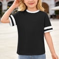 thumbnail image 5 of Toddler Girls Short Sleeve Shirt Letter Print Tunic Tee Tops Pull-On Cute Back To School Clothes Casual Girl Clothes Outifit, 5 of 5