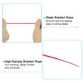 thumbnail image 3 of Unique Bargains 0.8mm x 109 Yard Nylon Satin Cord 0.8mm Beading String Braided Rope, Rose Red, 3 of 6