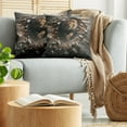 thumbnail image 5 of Ambesonne Lion Throw Pillow Cover 2 Pack, King Emerging from Brick Wall, 20", Pale Mustard and Dark Mustard, 5 of 7