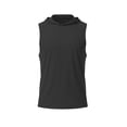 thumbnail image 5 of FSYBOA Boys Athletic Tank Tops, Running Casual Sleeveless Hooded Kids Summer Tops Black Size 5-15 T, 5 of 6
