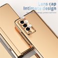 thumbnail image 5 of Allytech for Galaxy Z Fold 3 Case with S Pen Holder, All-Inclusive Magnetic Hinge Protection Camera Len Protective Case for Samsung Galaxy Z Fold3 5G 2021, Gold, 5 of 7