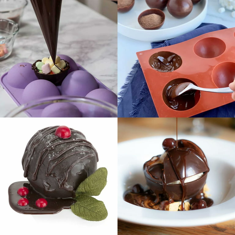 Chocolate Molds Silicone For Baking Semi Sphere Silicone Molds Baking Mold  For Making Kitchen Hot Chocolate Bomb Cake Jelly Dome Mousse From  Keepdowin, $1.99