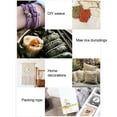 thumbnail image 5 of Kingtowag 100M Green White Handmade Linen Rope 2Mm Diy, Hemp Twine Burlap String for Eco-Friendly Crafting, Gift Wrapping and Rustic Decor Jute Cord, 5 of 6