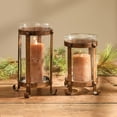 thumbnail image 2 of Park Designs Tall Strap Metal Pillar Holder, 2 of 5