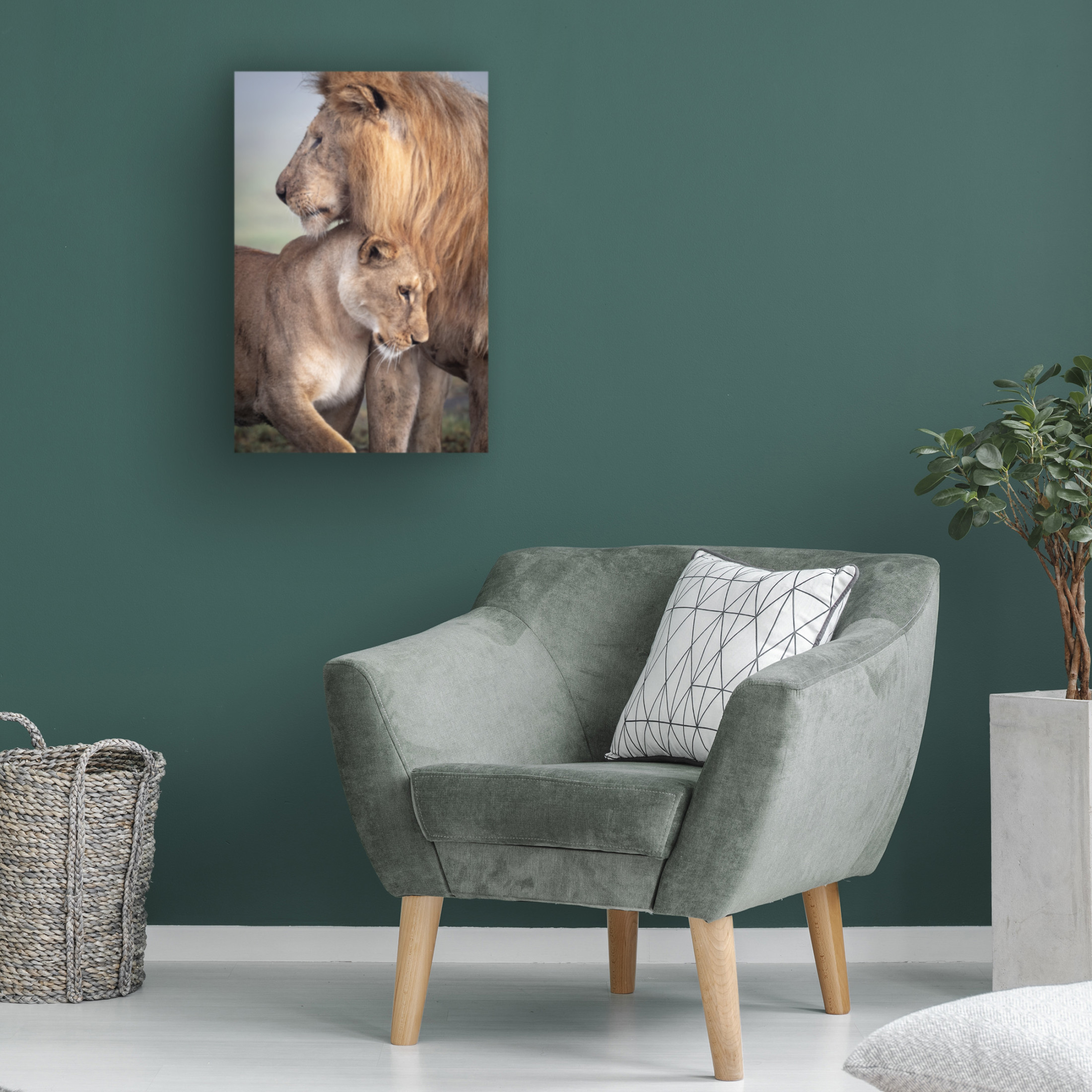 Canvas Wall Art - Ali Khataw 'Wild Love' Wall Art for Living Room, Bedroom, or Office Décor by Trademark Fine Art - 16 x 24 Inches