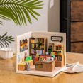thumbnail image 3 of Rolife Plastic House Building Set Toy DIY Miniature Dollhouse Playset with LED for Mini Figures Construction Toys Diorama Kit Gifts for Teens Adults, 3 of 10