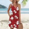 thumbnail image 3 of WQD Womens Summer Dresses 2026 Loose V Neck Sleeveless Sundress Casual Lightweight Beach Vacation Swimsuit Cover Up Dress, 3 of 8