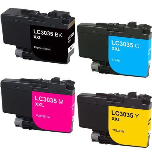 Compatible Brother LC3035 XXL Combo Ink Cartridge BK/C/M/Y by Superink