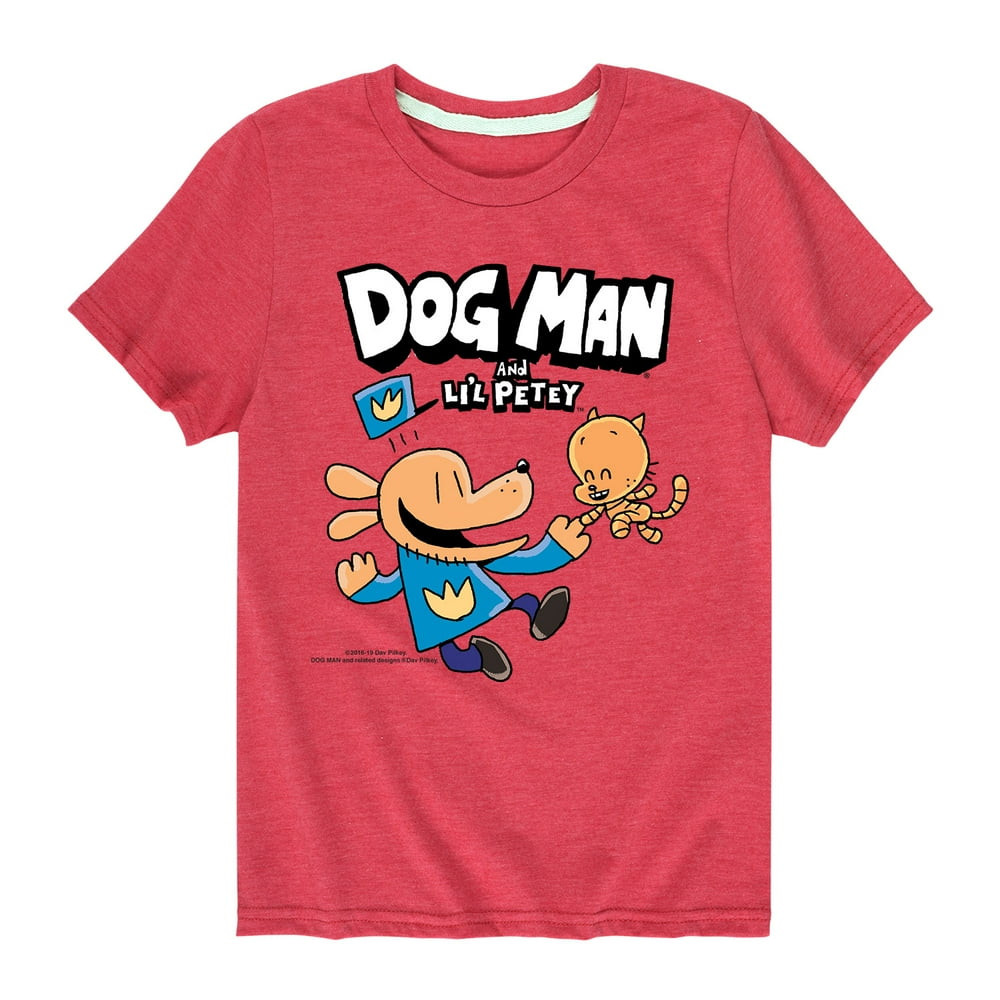 Dog Man - Dog Man And Lil Petey - Youth Short Sleeve Graphic T-Shirt