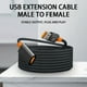 thumbnail image 3 of Extensión USB 3.0 - Amplíe su conexión hasta 16 pies con transferencia de datos de alta velocidad y diseño duradero para todos los dispositivos., 3 of 8