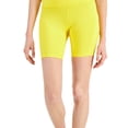 thumbnail image 3 of ID Ideology Womens Compression 7 Bike Shorts Bold Lemon XL, 3 of 3