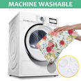 thumbnail image 6 of Pioneer Flower Floral Print Pattern Square Tablecloth,Waterproof Square Table Cover,Wipeable Spillproof Washable Table Cover for Home Kitchen Party Decor 42"X42"(107x107cm), 6 of 6