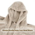 thumbnail image 3 of Catalonia Women's Scarf Shawls, Hooded Wearable Blanket Cloak Coat,Sherpa Fleece Poncho Cape,Lightweight Blanket Shawls, 3 of 7